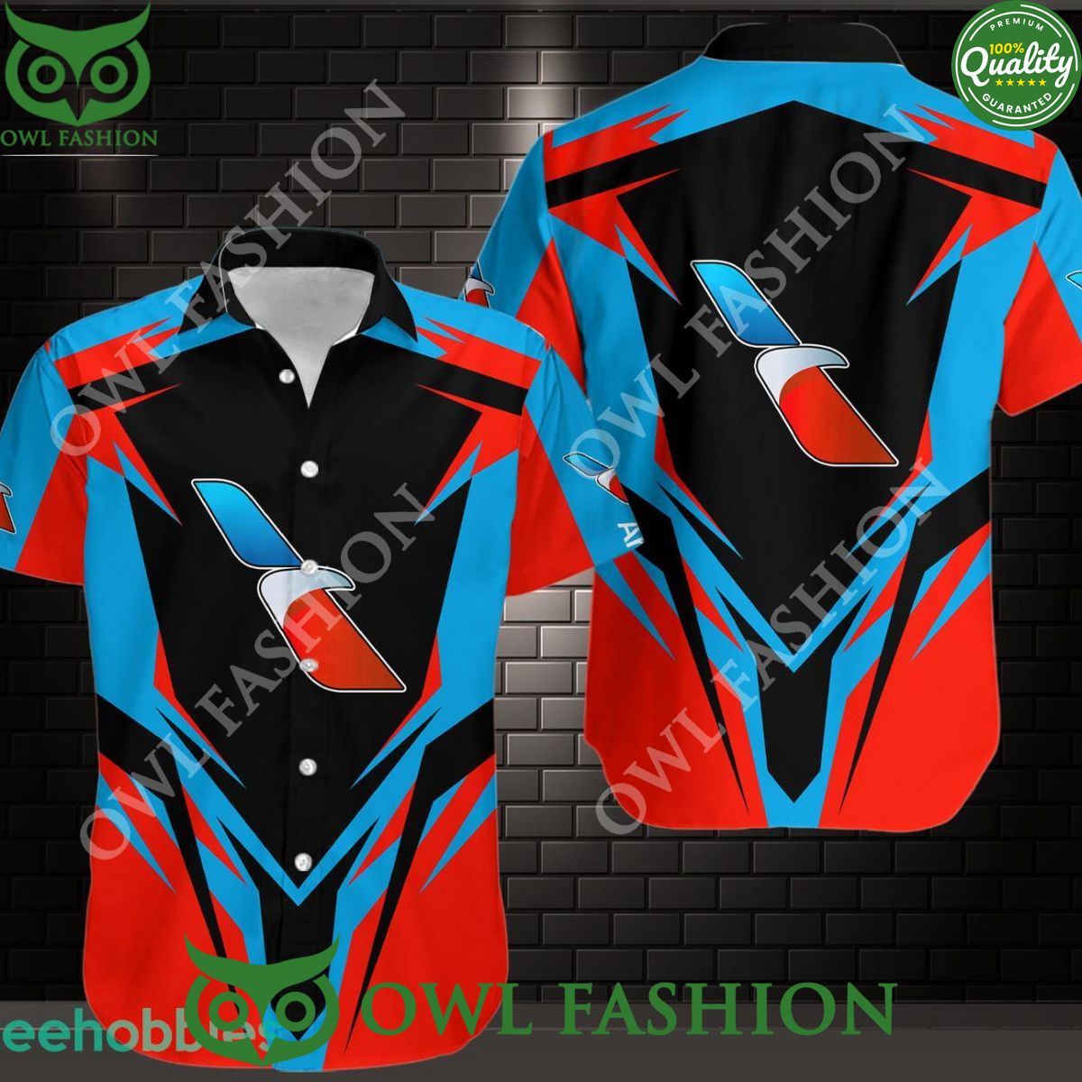 New Design American airlines 3D Aloha Hawaiian - Adult & Kids T-Shirts, Sweatshirts & Hoodies apparel design preview 1