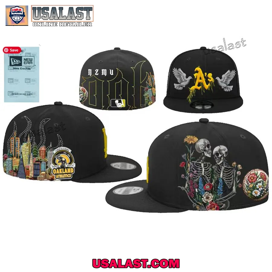 Oakland Athletics The NZMU Black Baseball Hat Cap - Adult & Kids T-Shirts, Sweatshirts & Hoodies apparel design preview 1