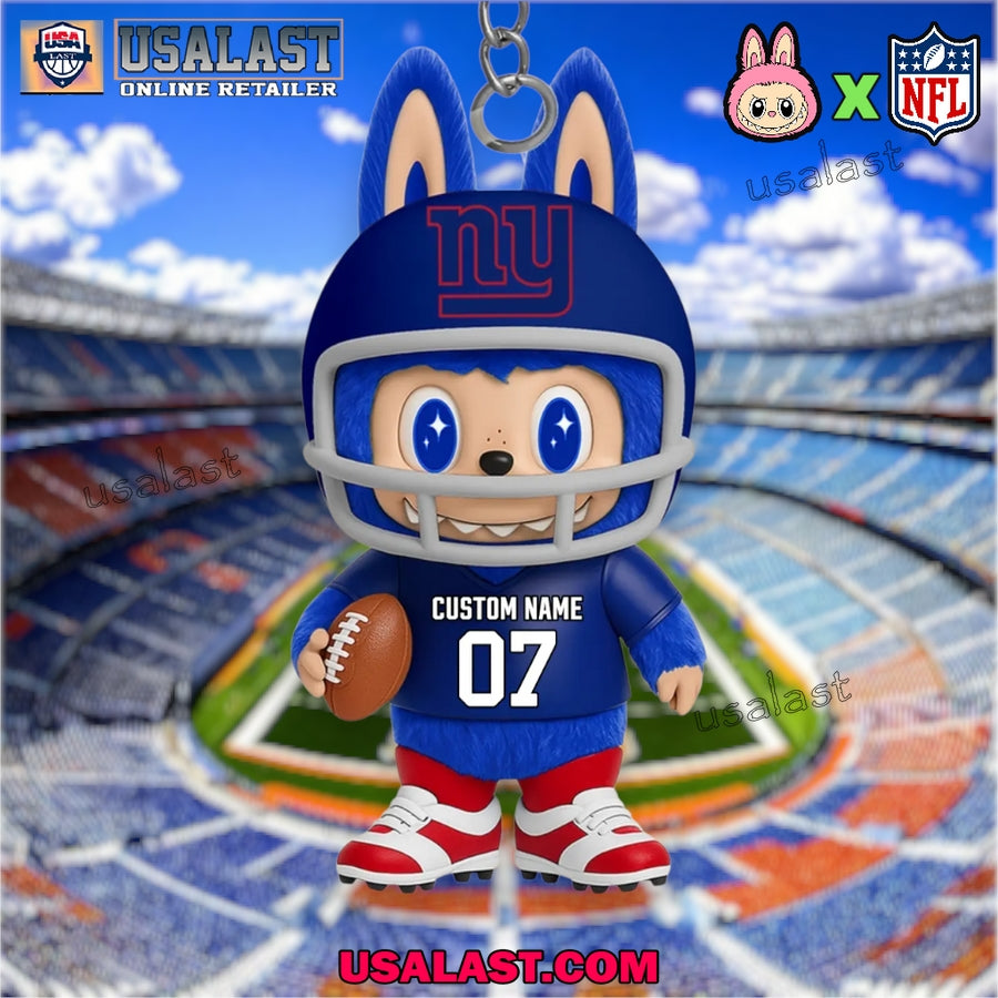 New York Giants x Labubu Monster Custom Acrylic - Adult & Kids T-Shirts, Sweatshirts & Hoodies apparel design preview 1