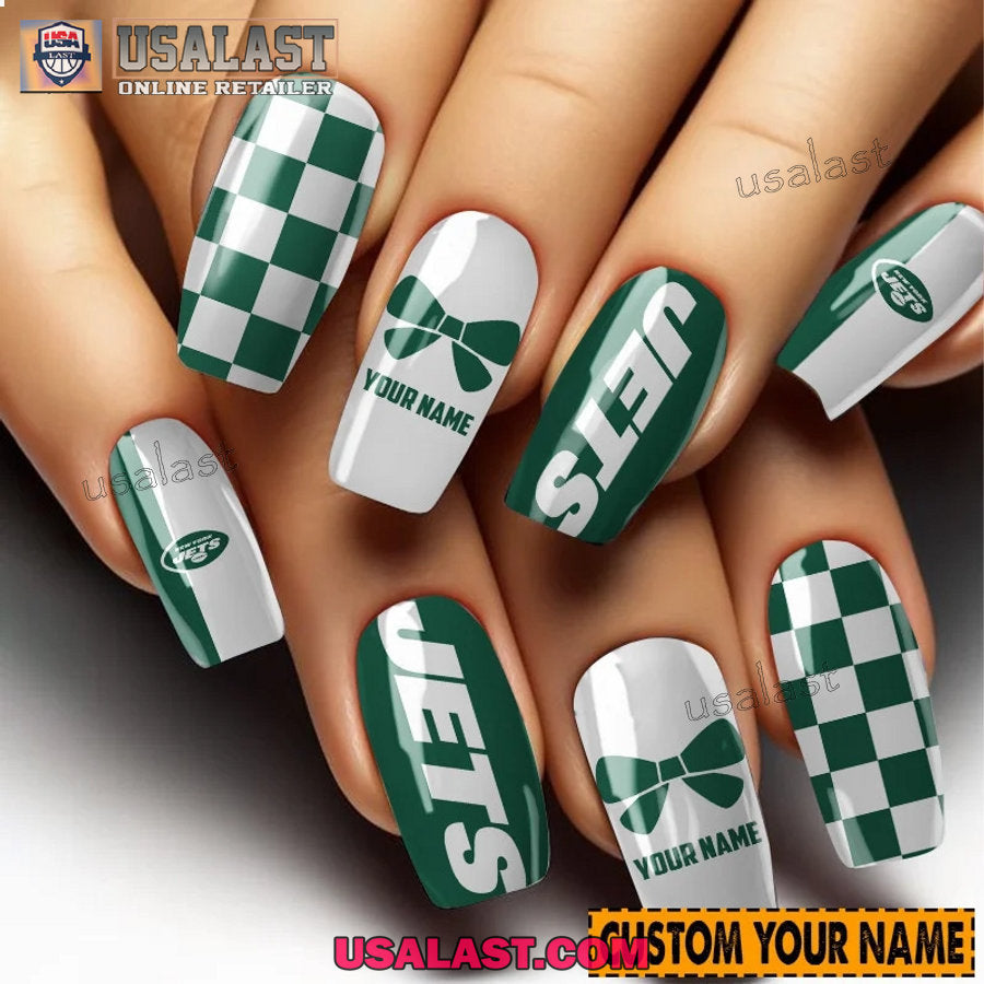 New York Jets Women Custom Nails Set - Adult & Kids T-Shirts, Sweatshirts & Hoodies apparel design preview 1