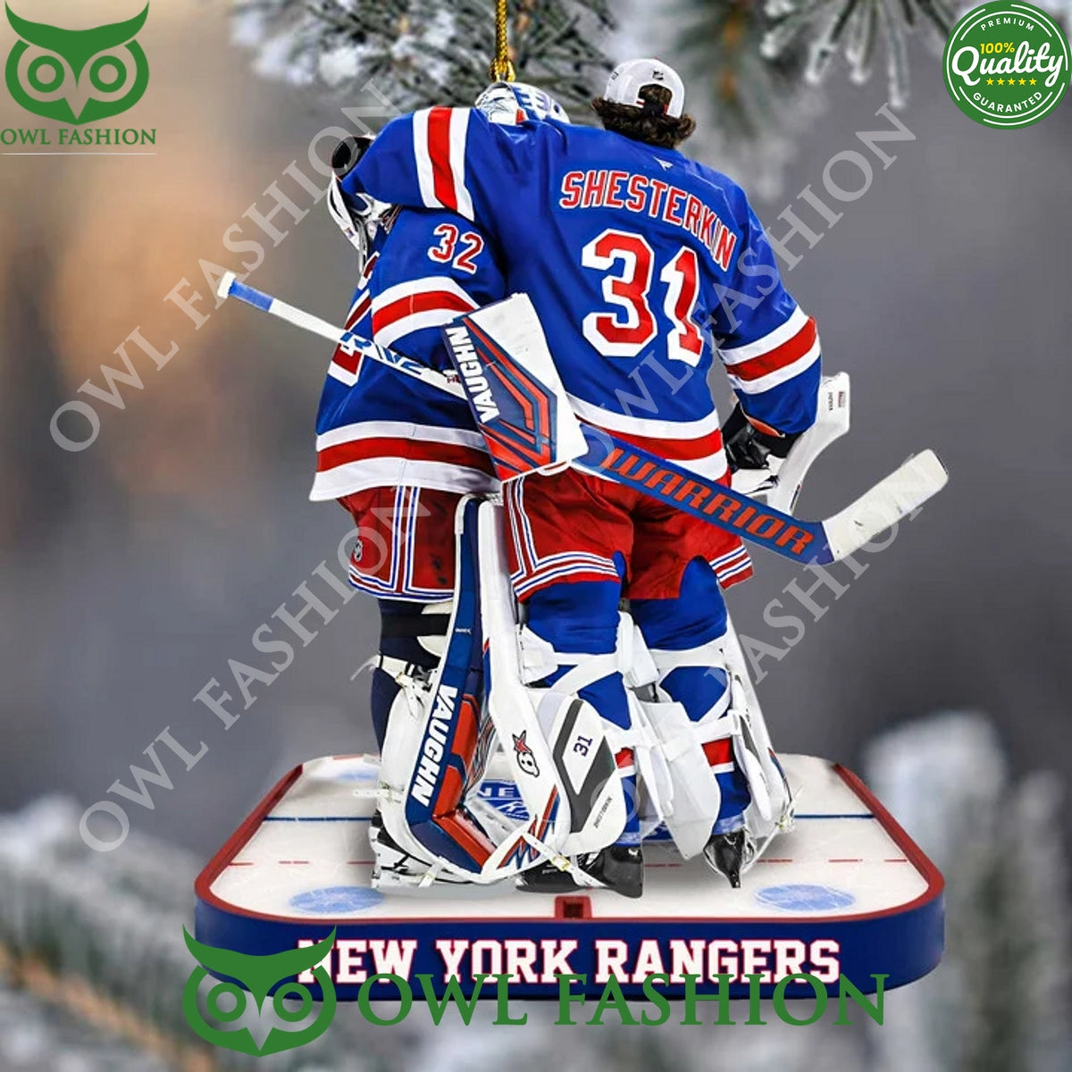 New York Rangers Shesterkn 31 and 32 Ice hockey - Adult & Kids T-Shirts, Sweatshirts & Hoodies apparel design preview 1