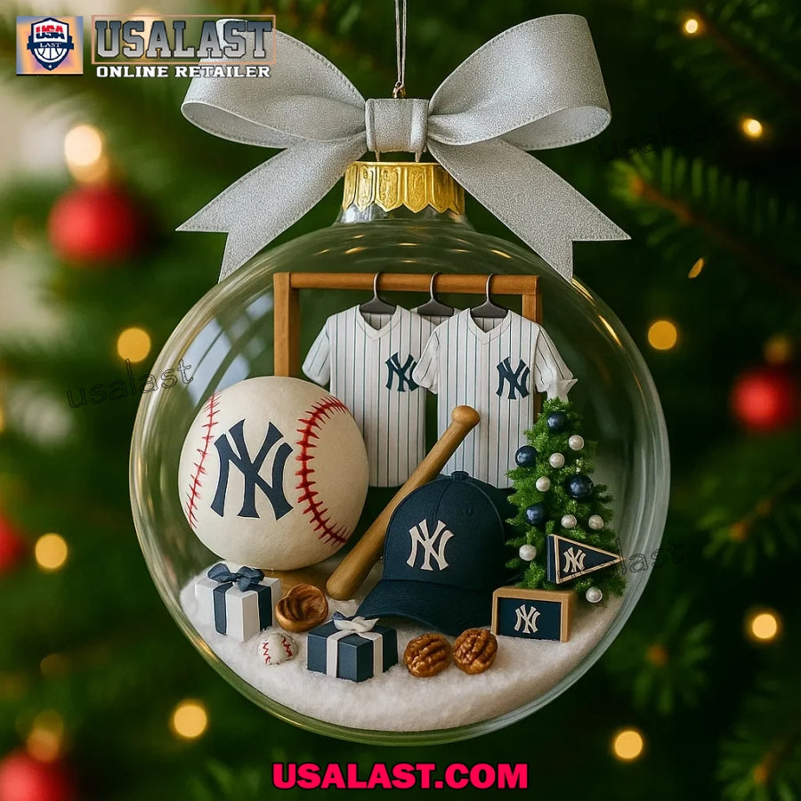 New York Yankees Clear Plastic and Aluminium Ornament - Adult & Kids T-Shirts, Sweatshirts & Hoodies apparel design preview 1