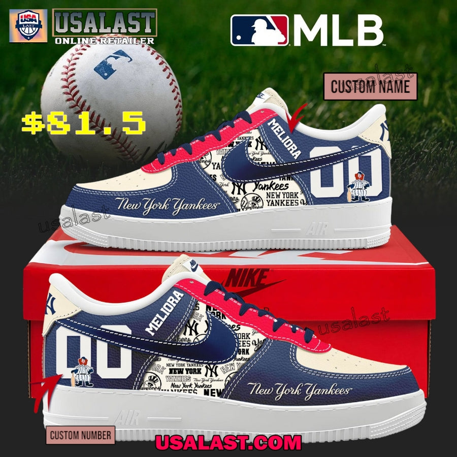 New York Yankees Personalized Air Force 1 Shoes - Adult & Kids T-Shirts, Sweatshirts & Hoodies apparel design preview 1