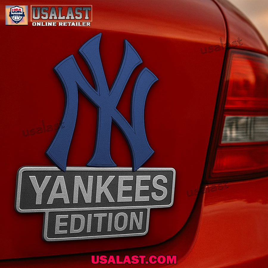 New York Yankees Premium Car Emblem Custom 3D Badge - Adult & Kids T-Shirts, Sweatshirts & Hoodies apparel design preview 1