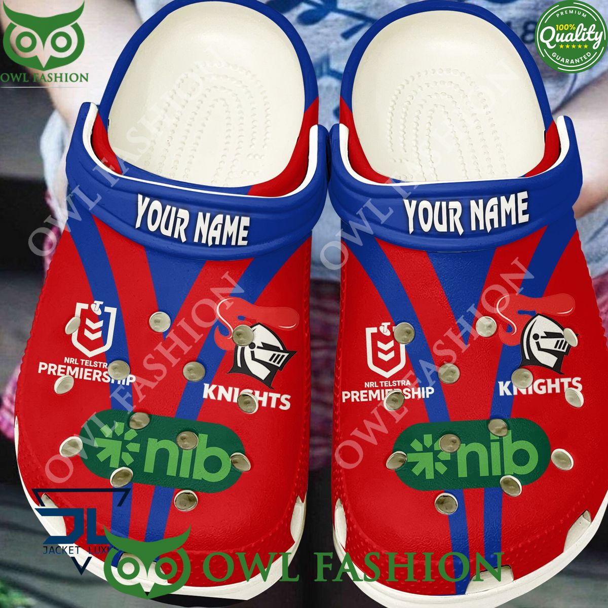Newcastle Knights Australian NRL Custom Name Croc - Adult & Kids T-Shirts, Sweatshirts & Hoodies apparel design preview 1