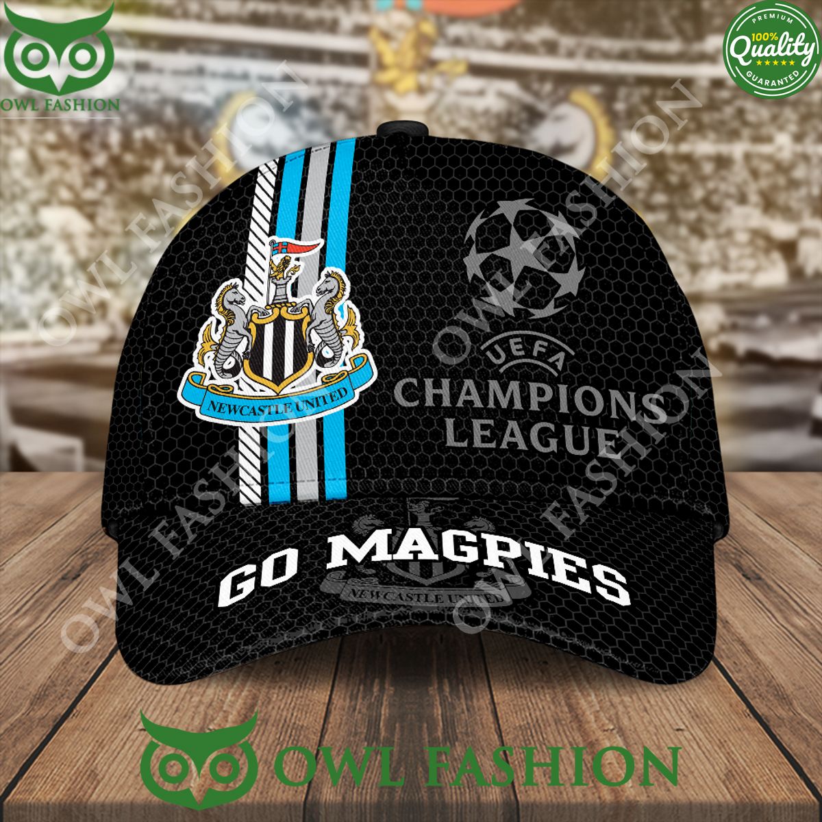 Newcastle United EPL Go Magpies Classic Cap - Adult & Kids T-Shirts, Sweatshirts & Hoodies apparel design preview 1