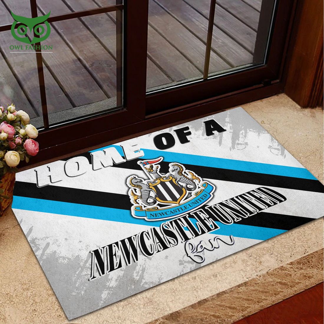 Newcastle United F.C Premier League Custom Doormat - Adult & Kids T-Shirts, Sweatshirts & Hoodies apparel design preview 1