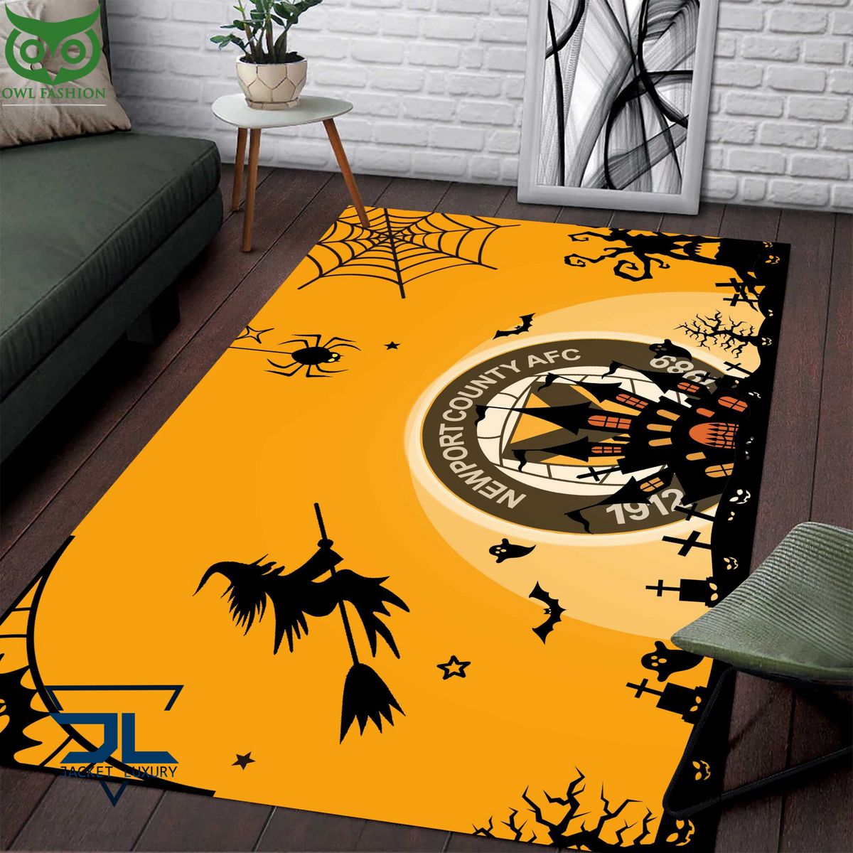 Newport County EFL Halloween Carpet Rug - Adult & Kids T-Shirts, Sweatshirts & Hoodies apparel design preview 1