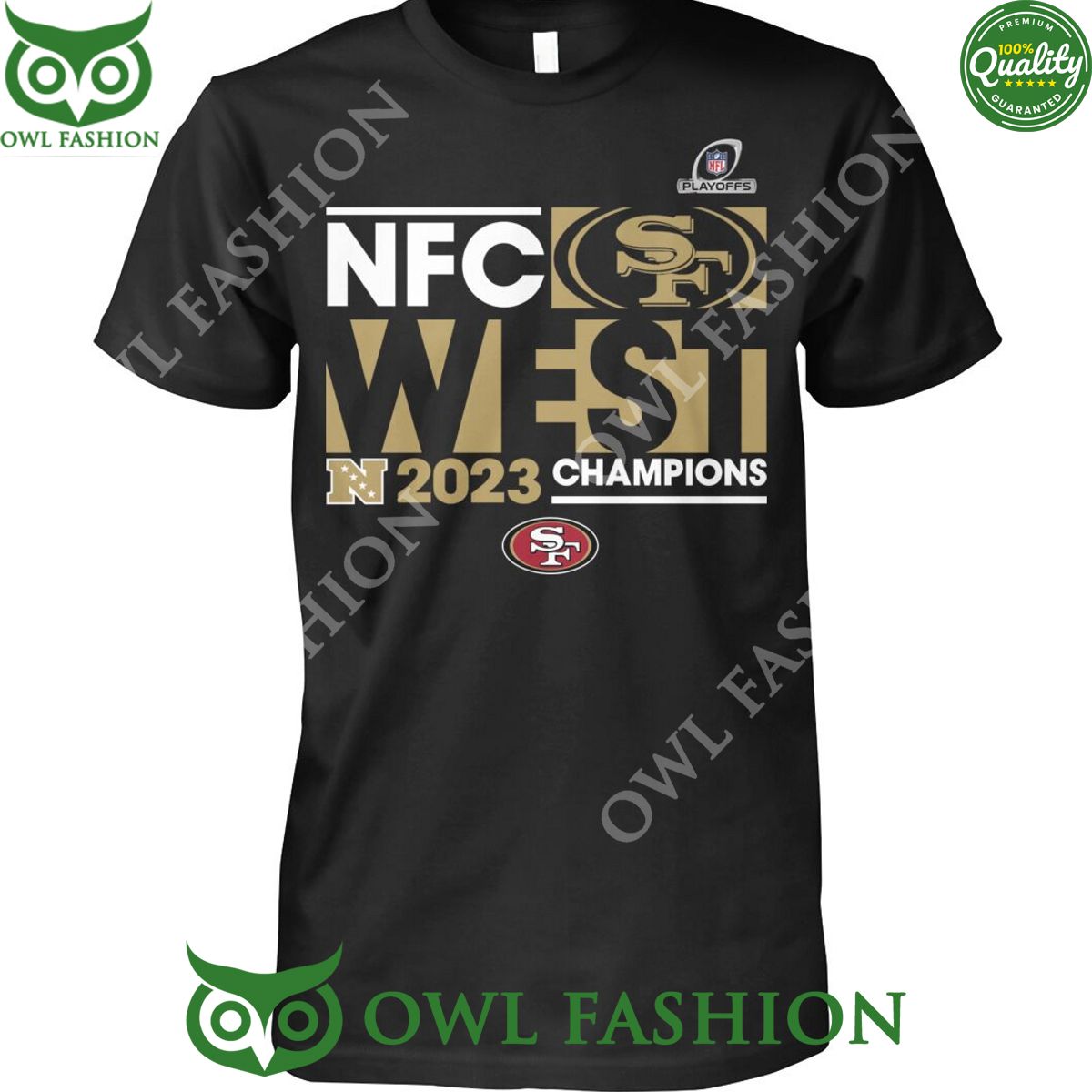 NFC West 2023 Champions SF 49ers Back 2 trending - Adult & Kids T-Shirts, Sweatshirts & Hoodies apparel design preview 1