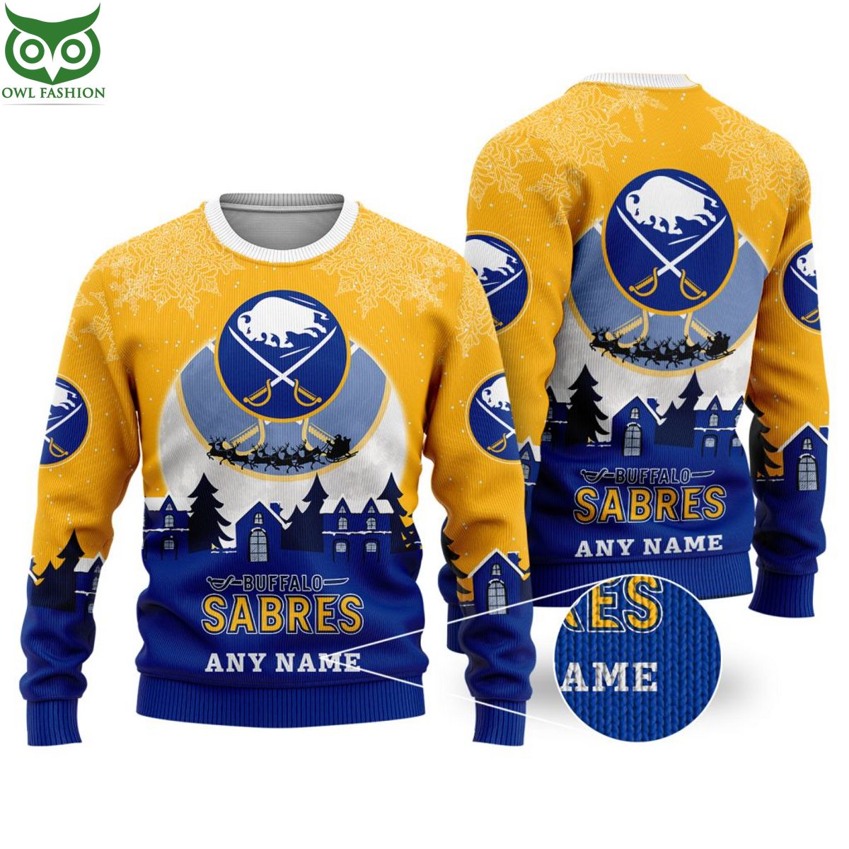 NHL Buffalo Sabres Special Custom Christmas Ugly - Adult & Kids T-Shirts, Sweatshirts & Hoodies apparel design preview 1