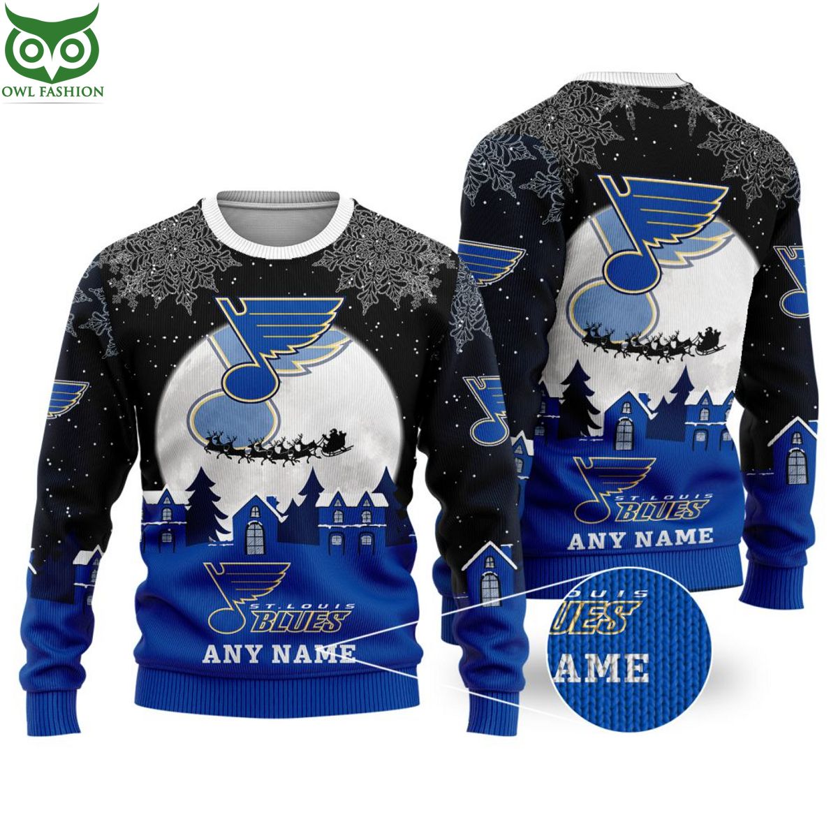 NHL St. Louis Blues Special Custom Christmas Ugly - Adult & Kids T-Shirts, Sweatshirts & Hoodies apparel design preview 1