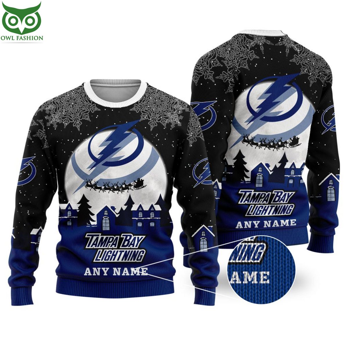 NHL Tampa Bay Lightning Special Custom Christmas Ugly - Adult & Kids T-Shirts, Sweatshirts & Hoodies apparel design preview 1