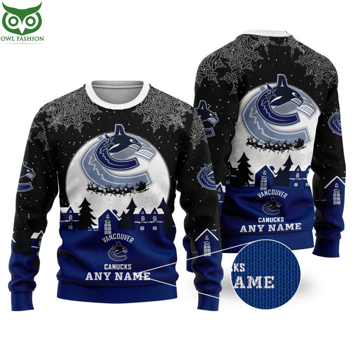 NHL Vancouver Canucks Special Custom Christmas Ugly - Adult & Kids T-Shirts, Sweatshirts & Hoodies apparel design preview 1