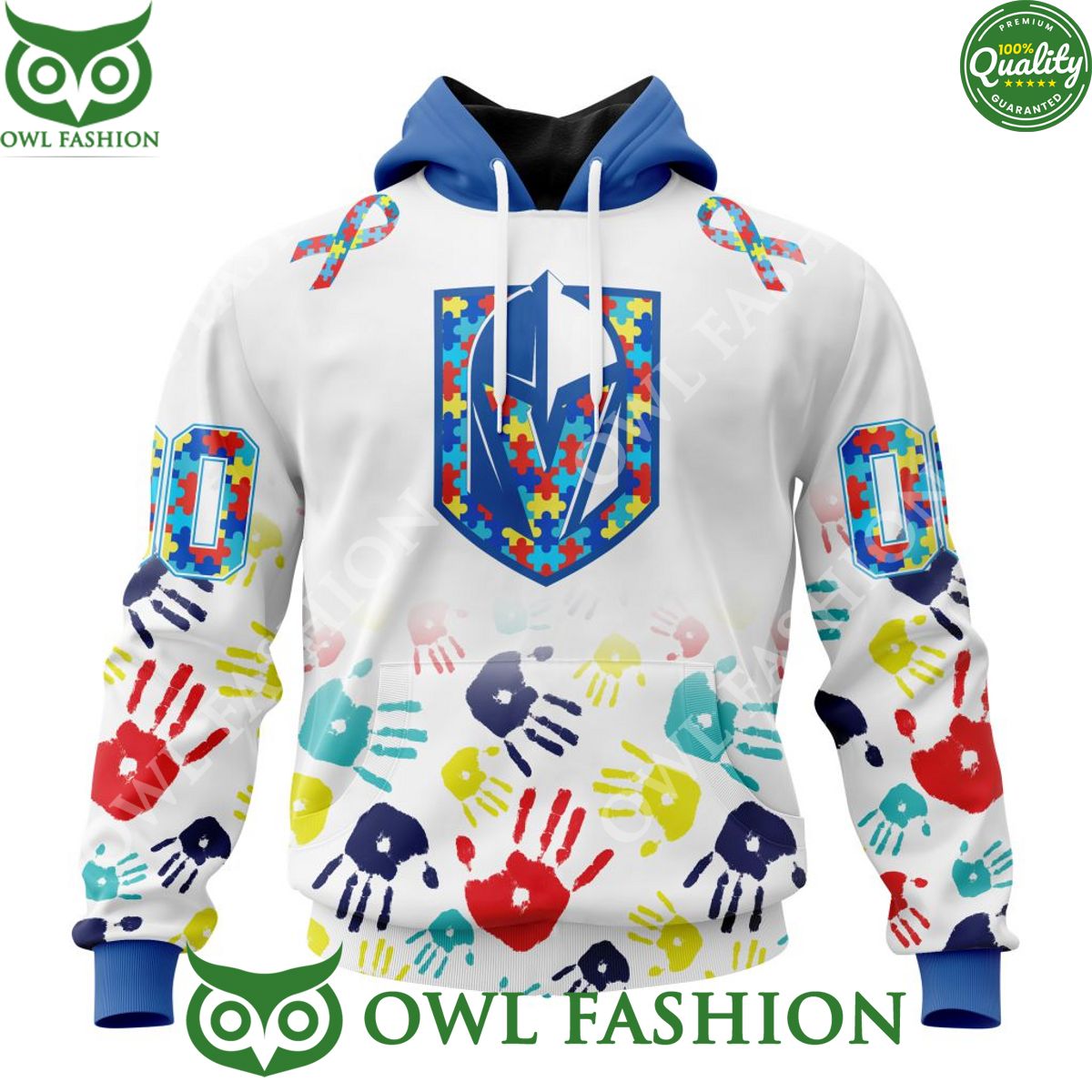 NHL Vegas Golden Knights Special Autism 3D - Adult & Kids T-Shirts, Sweatshirts & Hoodies apparel design preview 1