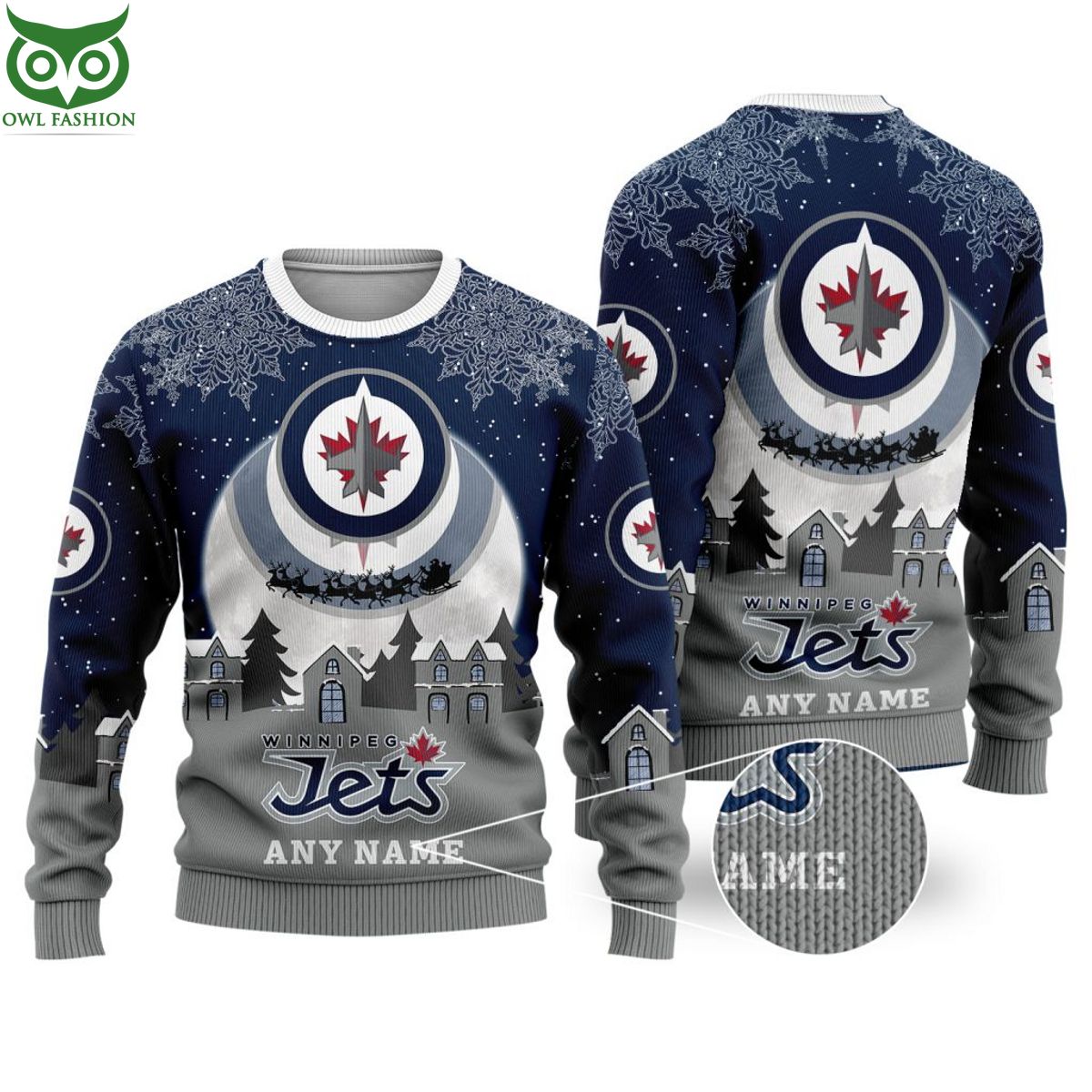 NHL Winnipeg Jets Special Custom Christmas Ugly - Adult & Kids T-Shirts, Sweatshirts & Hoodies apparel design preview 1
