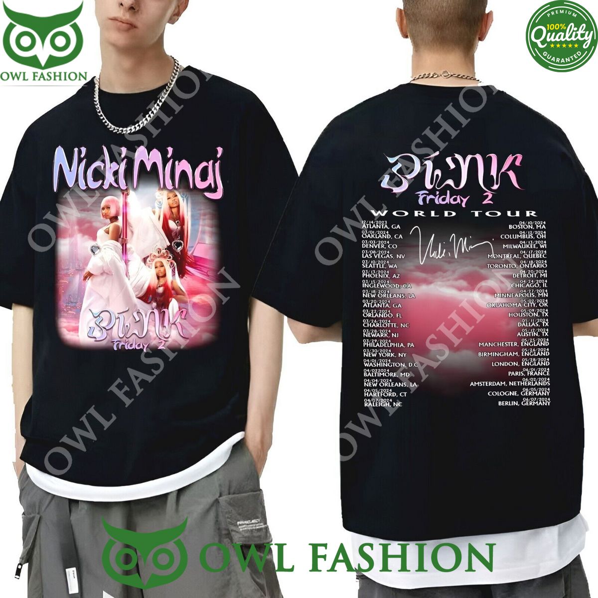 Nicki Minaj GAG CITY Airlines Pink Friday 2 World - Adult & Kids T-Shirts, Sweatshirts & Hoodies apparel design preview 1