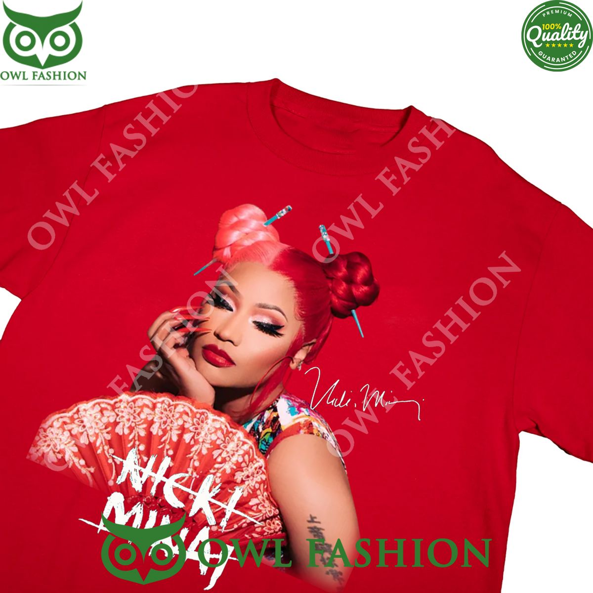 Nicki Minaj Hip Hop Basic Red Chinese Style - Adult & Kids T-Shirts, Sweatshirts & Hoodies apparel design preview 1
