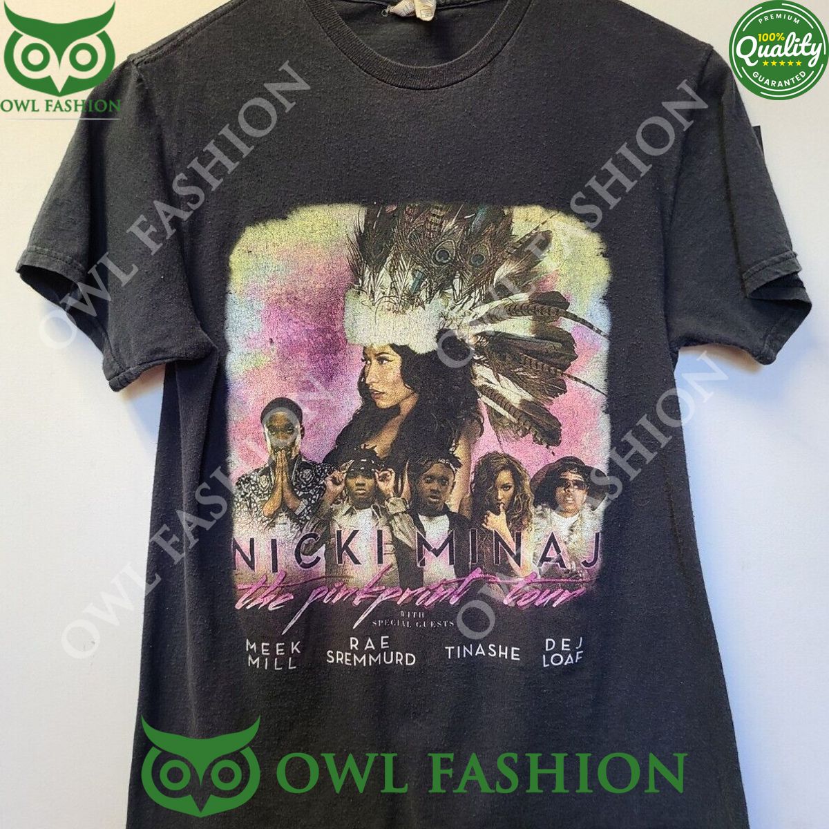 Nicki Minaj The Pinkprint Tour M Meek Mill Rae - Adult & Kids T-Shirts, Sweatshirts & Hoodies apparel design preview 1
