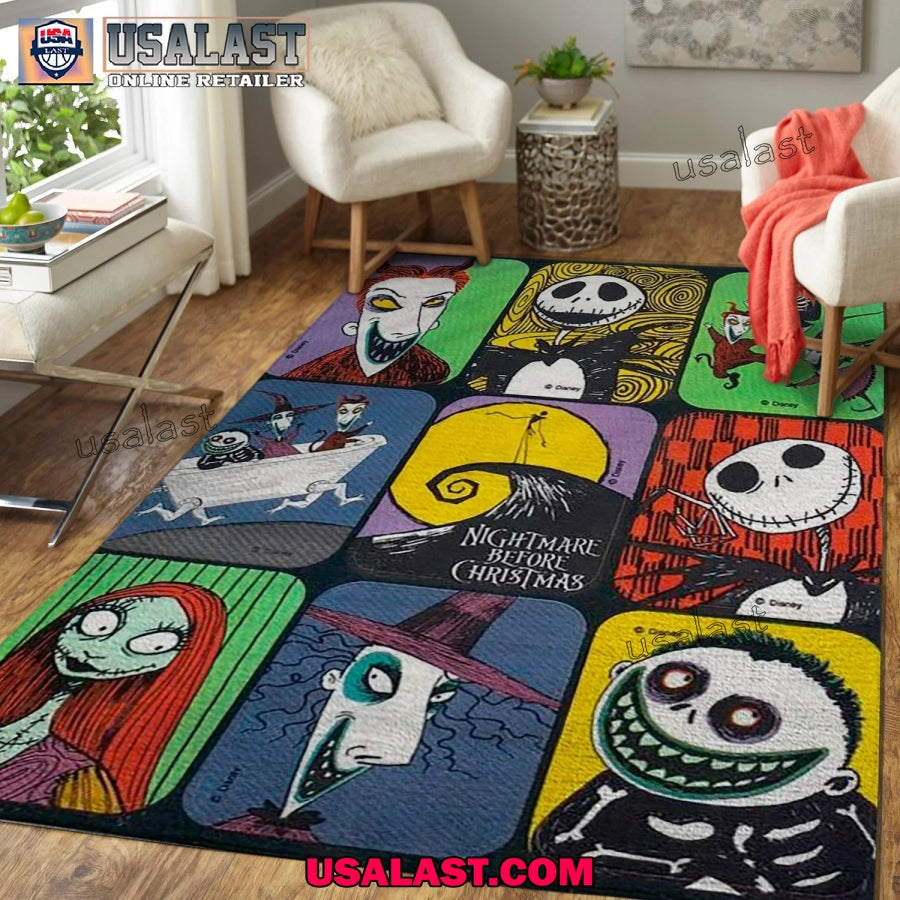 Nightmare Before Christmas Characters Rectangular - Adult & Kids T-Shirts, Sweatshirts & Hoodies apparel design preview 1