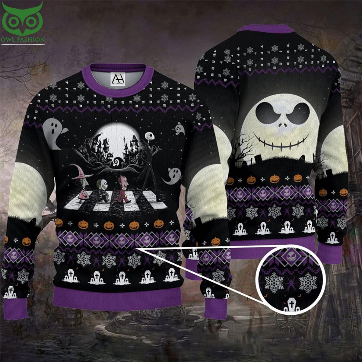 Nightmare Before Christmas Halloween Premium Ugly - Adult & Kids T-Shirts, Sweatshirts & Hoodies apparel design preview 1