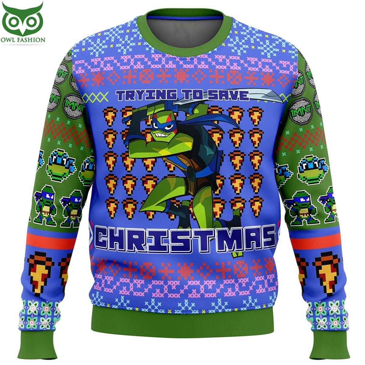 Ninja Turtle Donatello Stick it in your shell Ugly - Adult & Kids T-Shirts, Sweatshirts & Hoodies apparel design preview 1