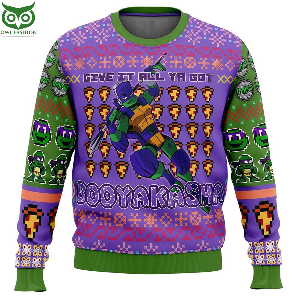 Ninja Turtle Leonardo Stick it in your shell Ugly - Adult & Kids T-Shirts, Sweatshirts & Hoodies apparel design preview 1