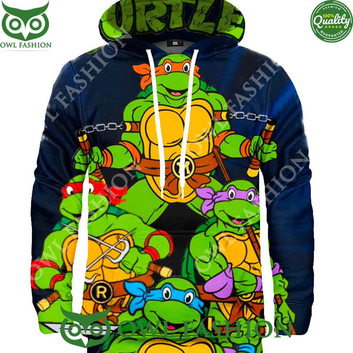 Ninja Turtles Animation AOP - Adult & Kids T-Shirts, Sweatshirts & Hoodies apparel design preview 1