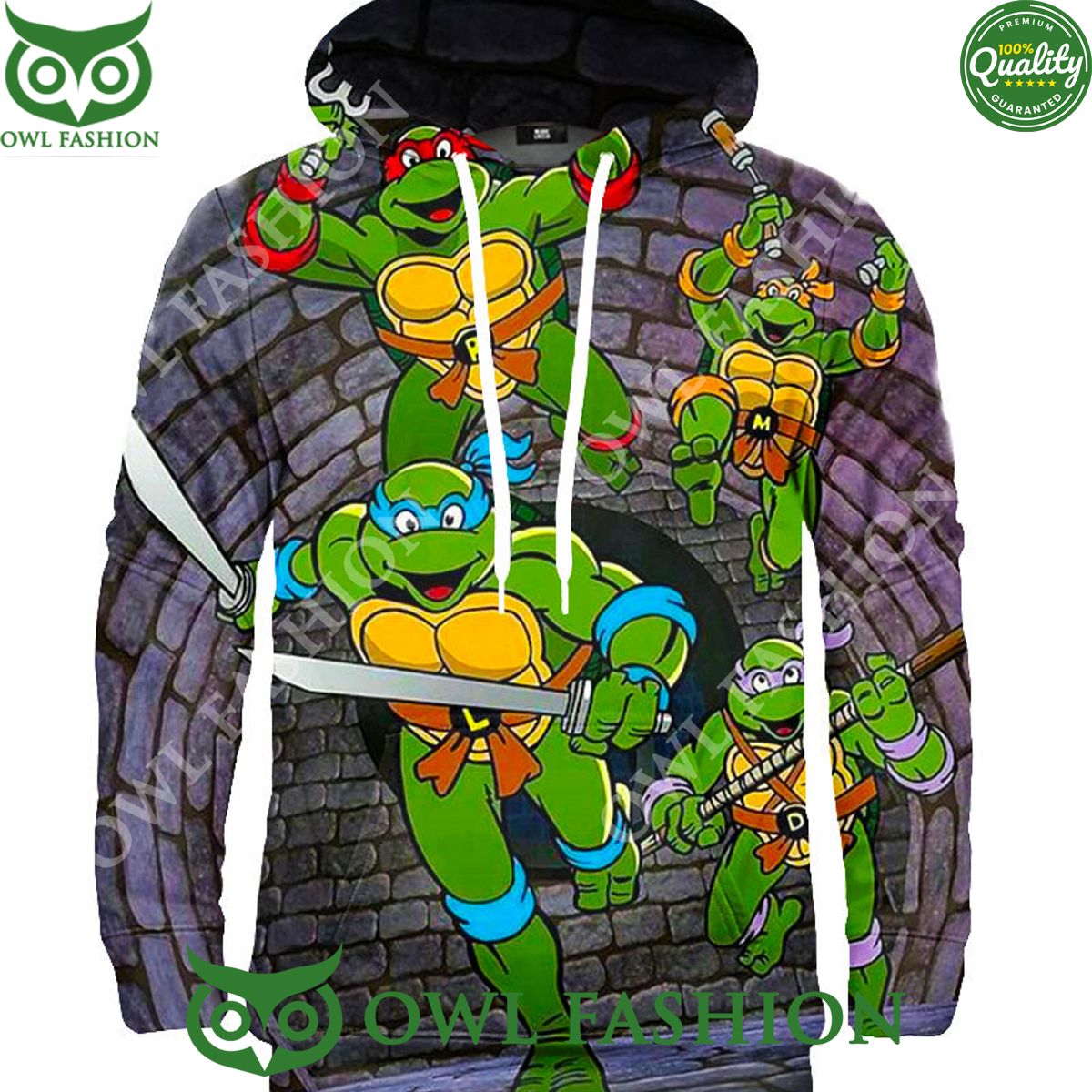 Ninja Turtles Mirage Run Limited 2024 3D - Adult & Kids T-Shirts, Sweatshirts & Hoodies apparel design preview 1