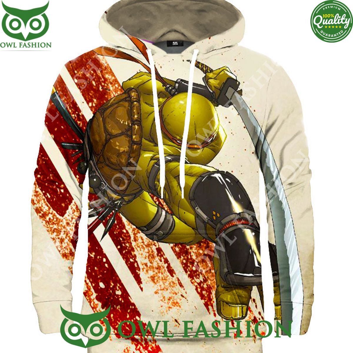 Ninja Turtles TMNT Leonardo Captain 3D - Adult & Kids T-Shirts, Sweatshirts & Hoodies apparel design preview 1