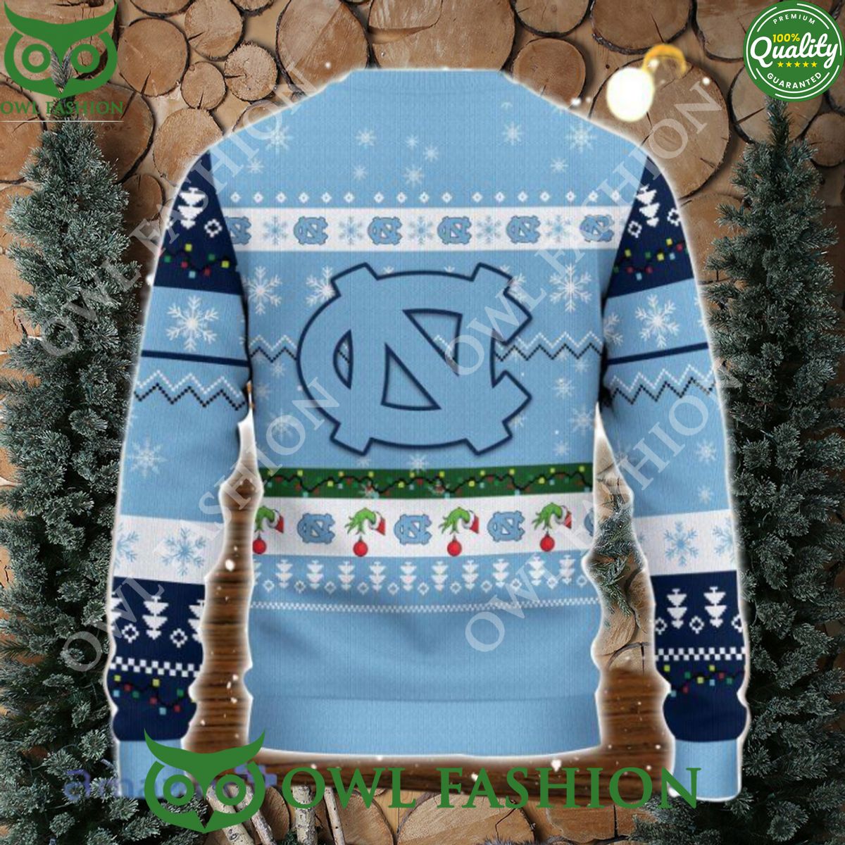 North Carolina Tar Heels NCAA Grinch Hand Ugly - Adult & Kids T-Shirts, Sweatshirts & Hoodies apparel design preview 1