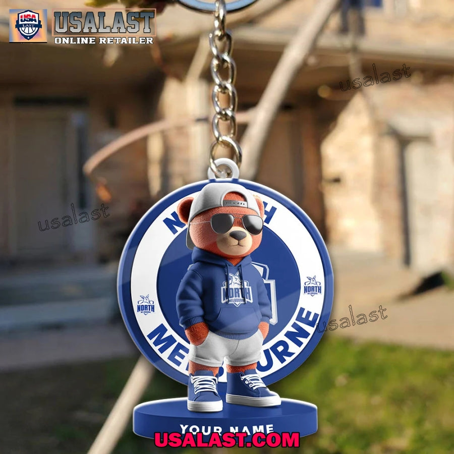 North Melbourne Football Club Teddy Bear Custom - Adult & Kids T-Shirts, Sweatshirts & Hoodies apparel design preview 1