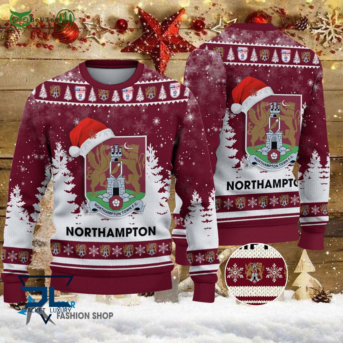 Northampton Town F.C EFL English Football League - Adult & Kids T-Shirts, Sweatshirts & Hoodies apparel design preview 1