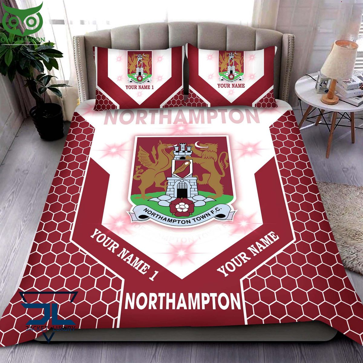 Northampton Town F.C EFL Football Custom Bedding Set - Adult & Kids T-Shirts, Sweatshirts & Hoodies apparel design preview 1
