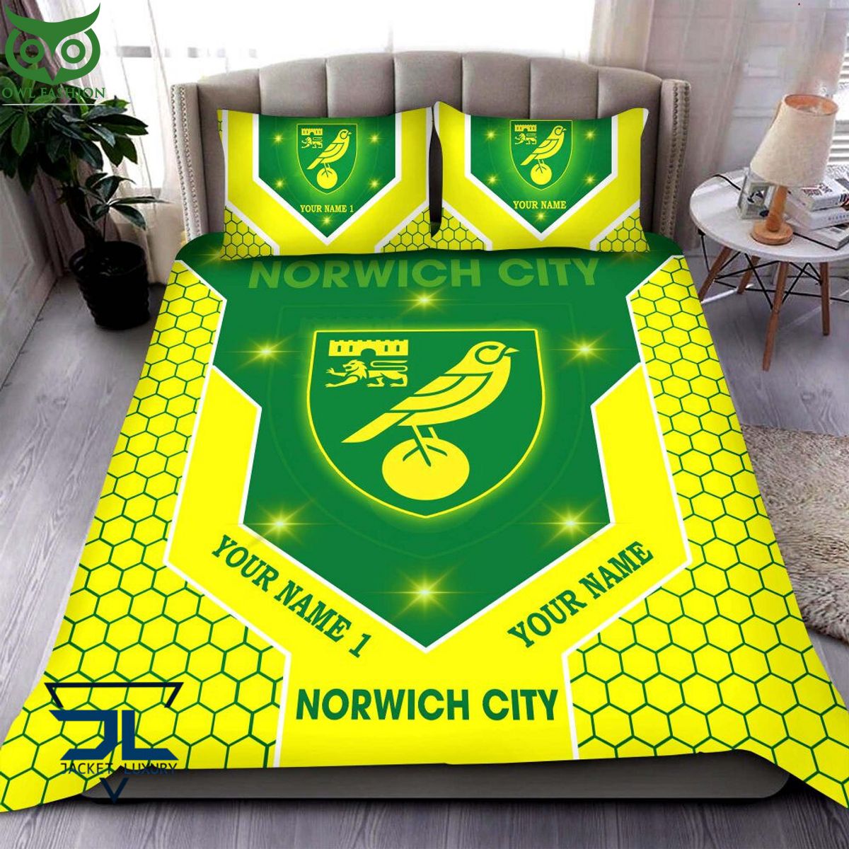 Norwich City EFL Champion Customized Bedding Set - Adult & Kids T-Shirts, Sweatshirts & Hoodies apparel design preview 1