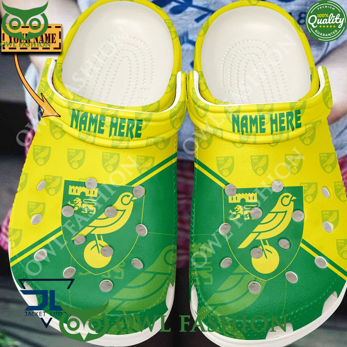 Norwich City EFL Championship Limited Custom Croc - Adult & Kids T-Shirts, Sweatshirts & Hoodies apparel design preview 1