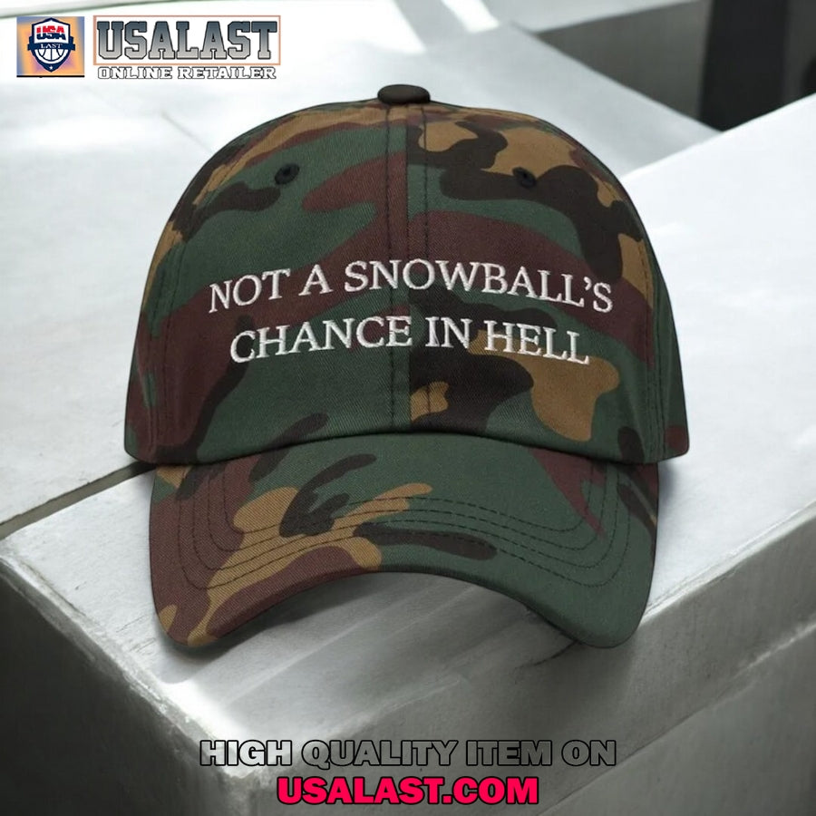 Not A Snowball'S Chance In Hell Camouflage Baseball - Adult & Kids T-Shirts, Sweatshirts & Hoodies apparel design preview 1