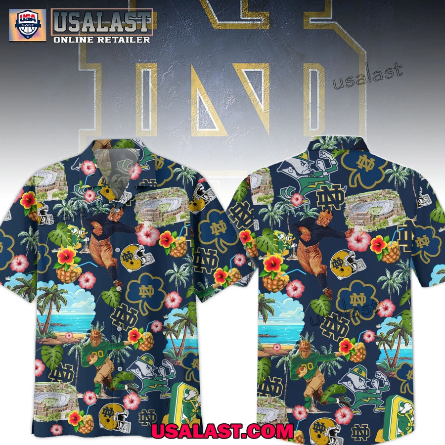Notre Dame Fighting Irish Tropical Short Sleeve - Adult & Kids T-Shirts, Sweatshirts & Hoodies apparel design preview 1