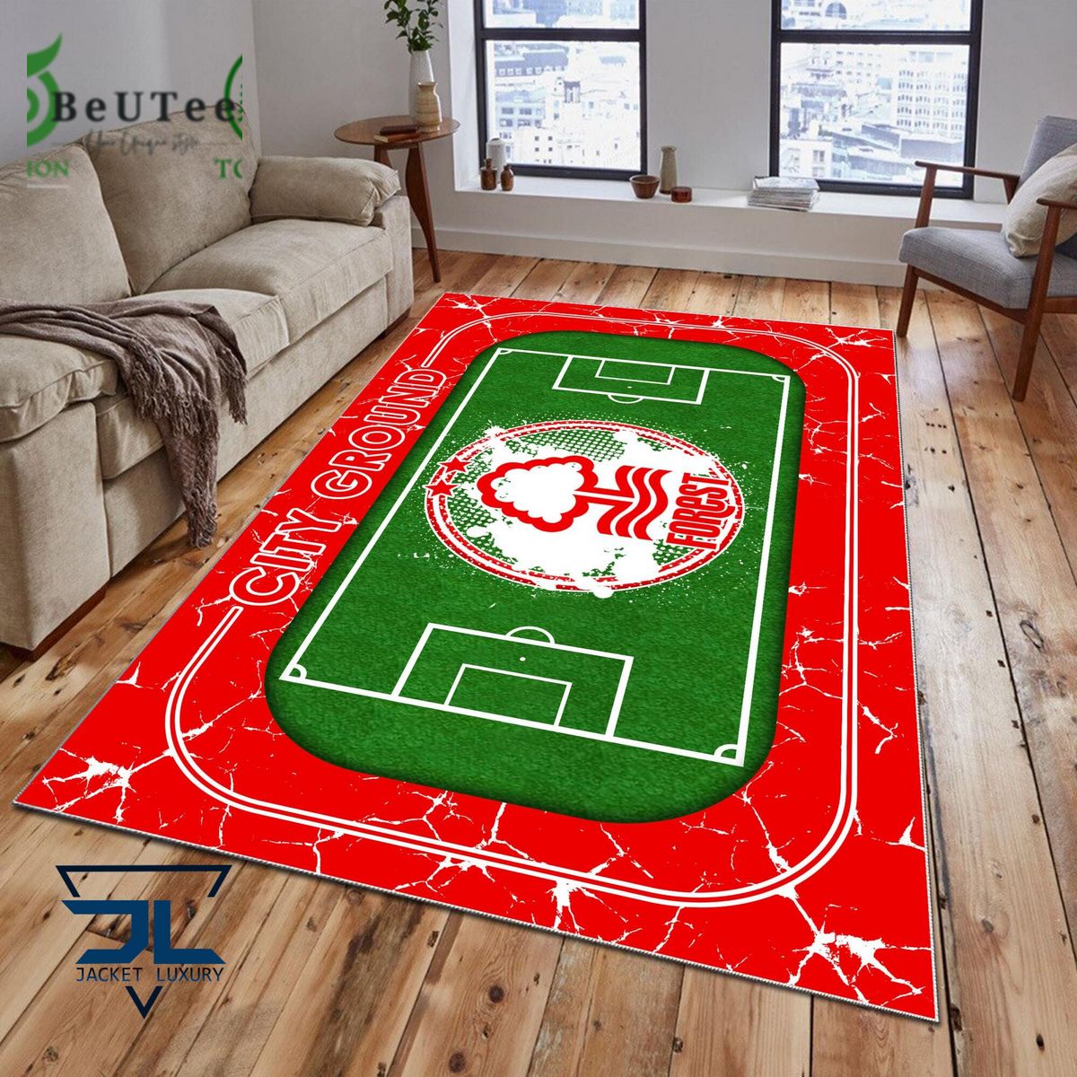 Nottingham Forest FC Premier League Football Team - Adult & Kids T-Shirts, Sweatshirts & Hoodies apparel design preview 1