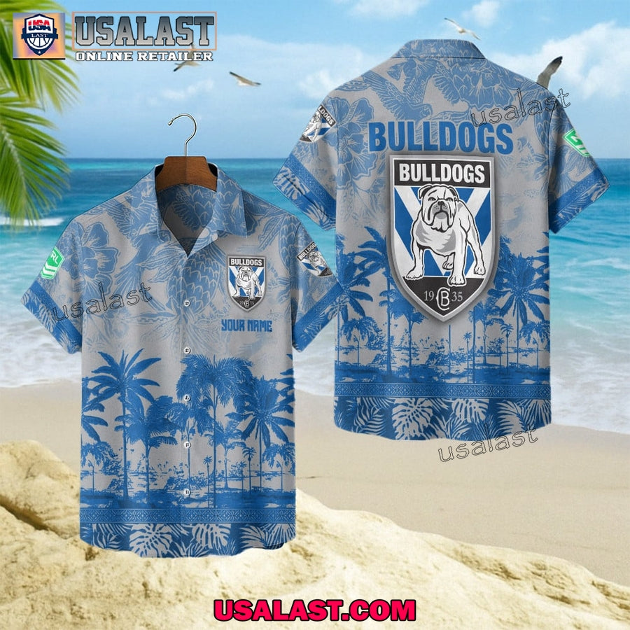 NRL Canterbury-Bankstown Bulldogs Tropical Summer - Adult & Kids T-Shirts, Sweatshirts & Hoodies apparel design preview 1