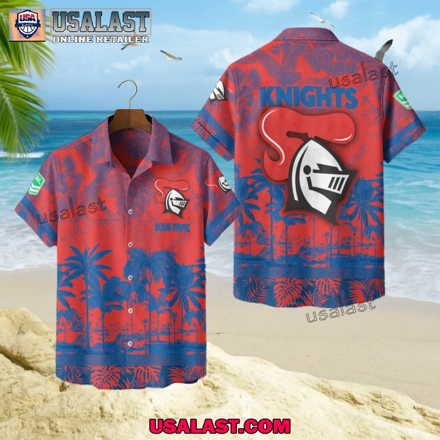 NRL Newcastle Knights Tropical Summer Hawaiian - Adult & Kids T-Shirts, Sweatshirts & Hoodies apparel design preview 1