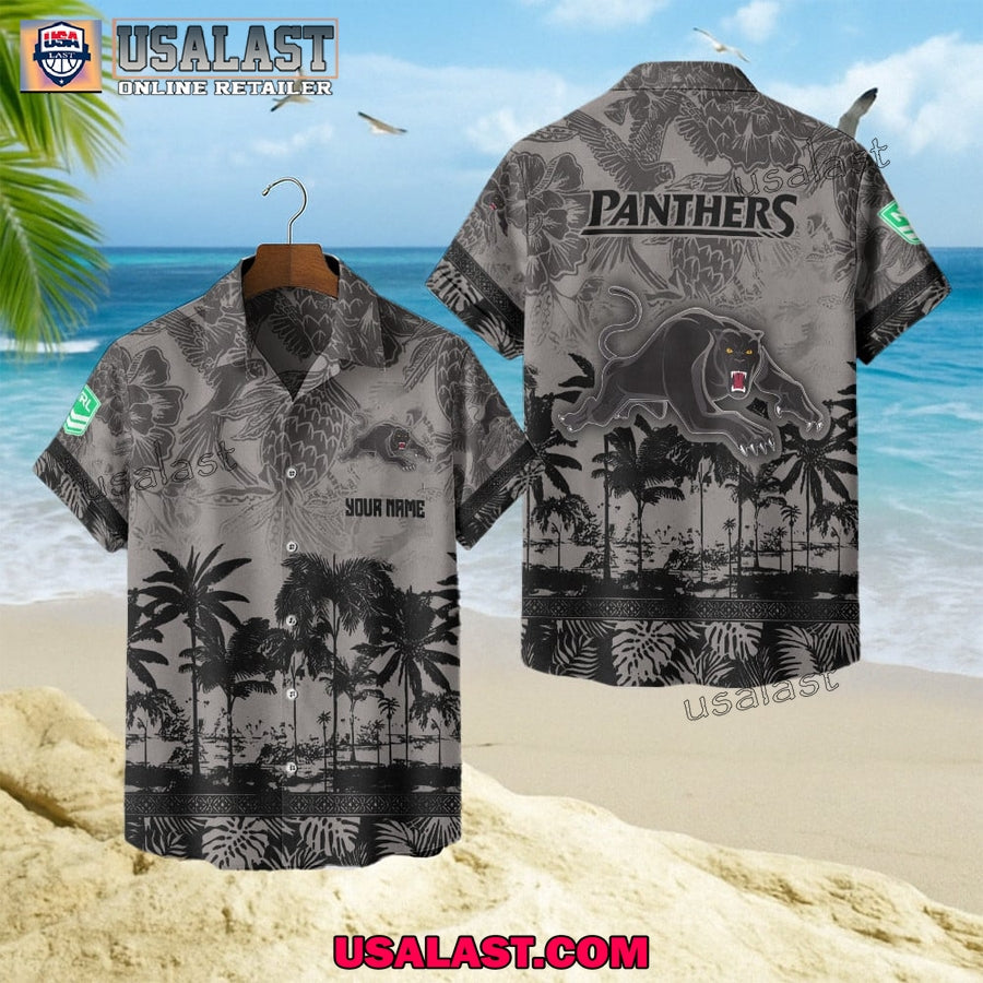 NRL Penrith Panthers Tropical Summer Hawaiian - Adult & Kids T-Shirts, Sweatshirts & Hoodies apparel design preview 1
