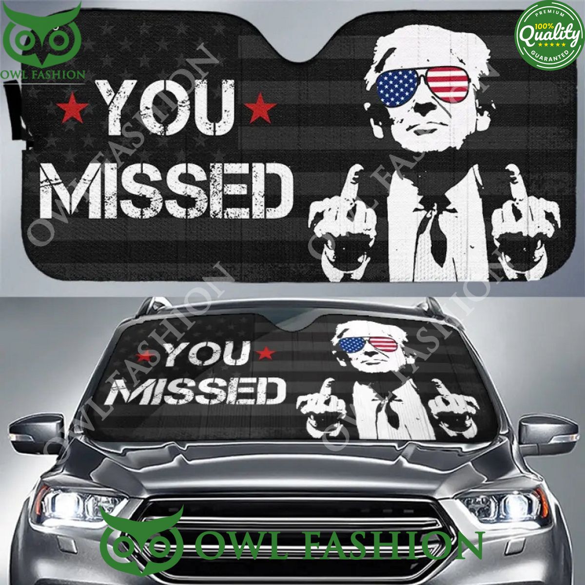 Trump Supporters You Missed It US Elections Auto - Adult & Kids T-Shirts, Sweatshirts & Hoodies apparel design preview 1