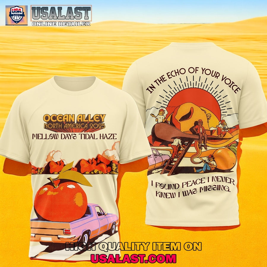 Ocean Alley North America Tour 2025 3D - Adult & Kids T-Shirts, Sweatshirts & Hoodies apparel design preview 1