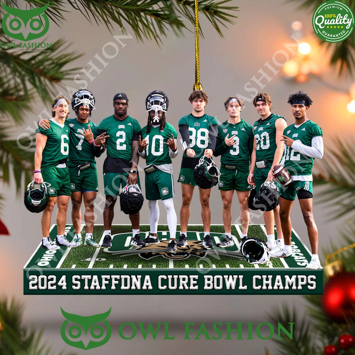Ohio Bobcats Team Winner of StafDNA Cure Bowl Champs - Adult & Kids T-Shirts, Sweatshirts & Hoodies apparel design preview 1