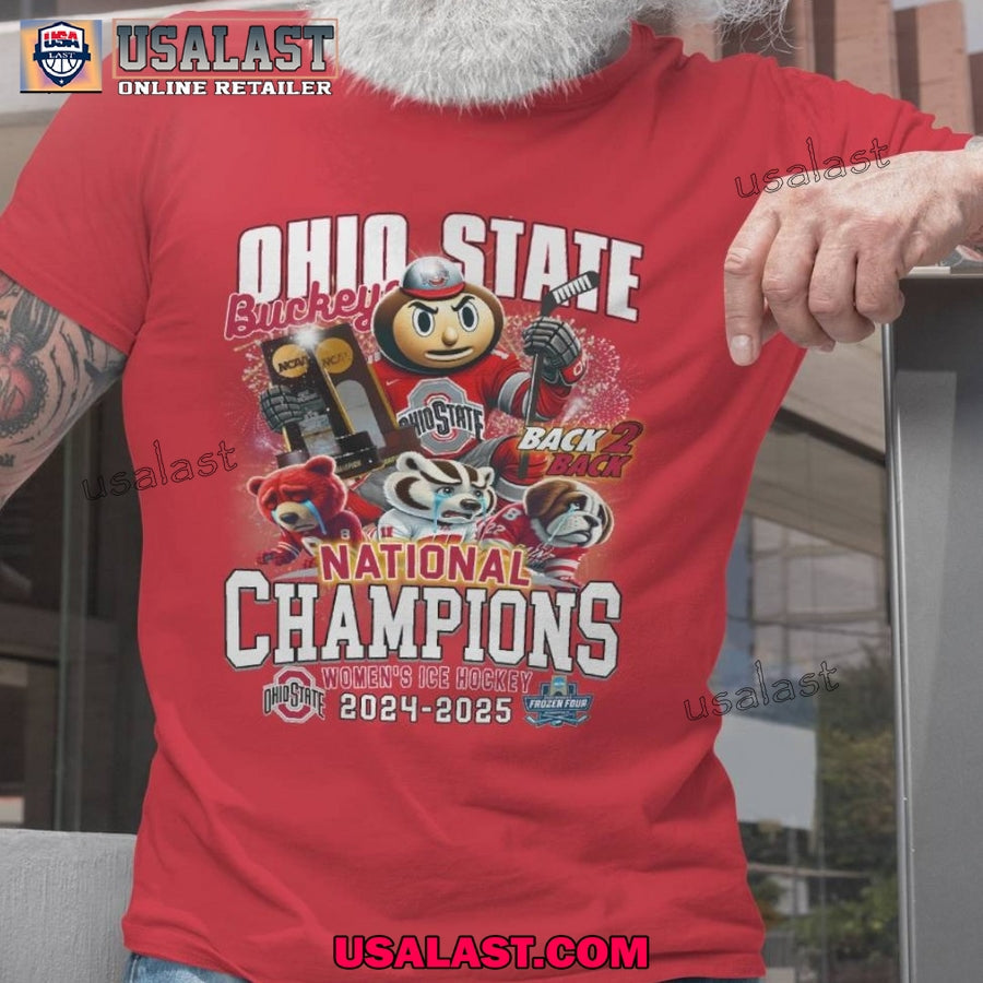 Ohio State Buckeys 2025 National Champions Women Ice - Adult & Kids T-Shirts, Sweatshirts & Hoodies apparel design preview 1