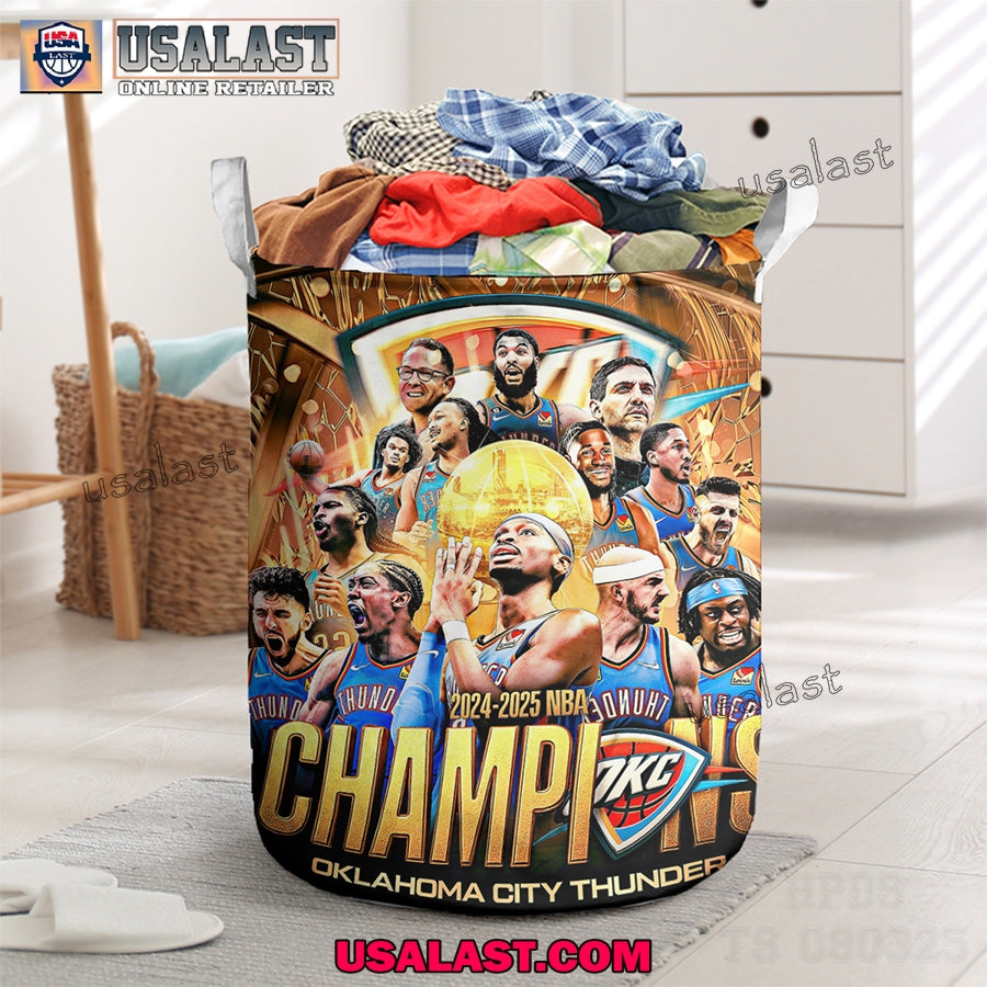 Oklahoma City Thunder 2025 NBA Champions Laundry - Adult & Kids T-Shirts, Sweatshirts & Hoodies apparel design preview 1