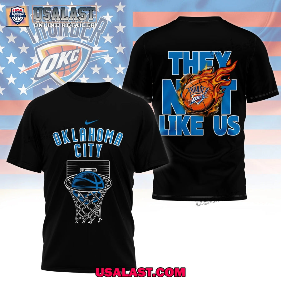 Oklahoma City Thunder They Not Like Us 3D - Adult & Kids T-Shirts, Sweatshirts & Hoodies apparel design preview 1