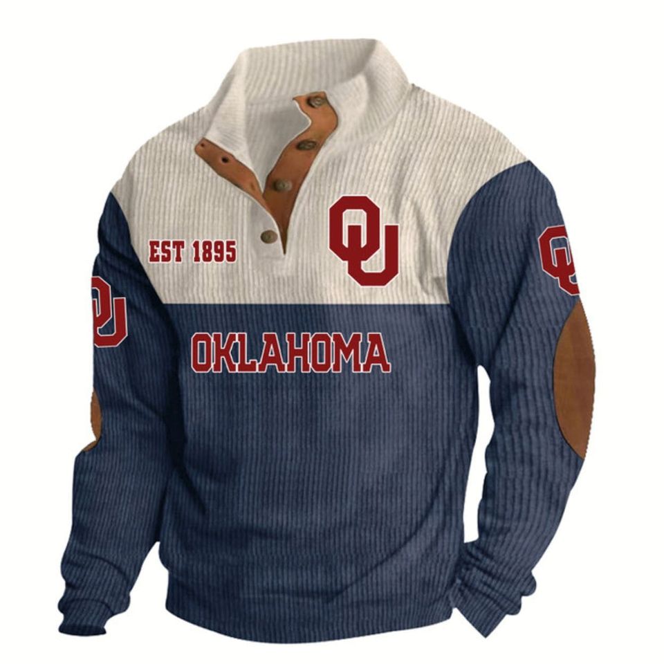 Oklahoma Football EST 1895 Stand Up Collar - Adult & Kids T-Shirts, Sweatshirts & Hoodies apparel design preview 1