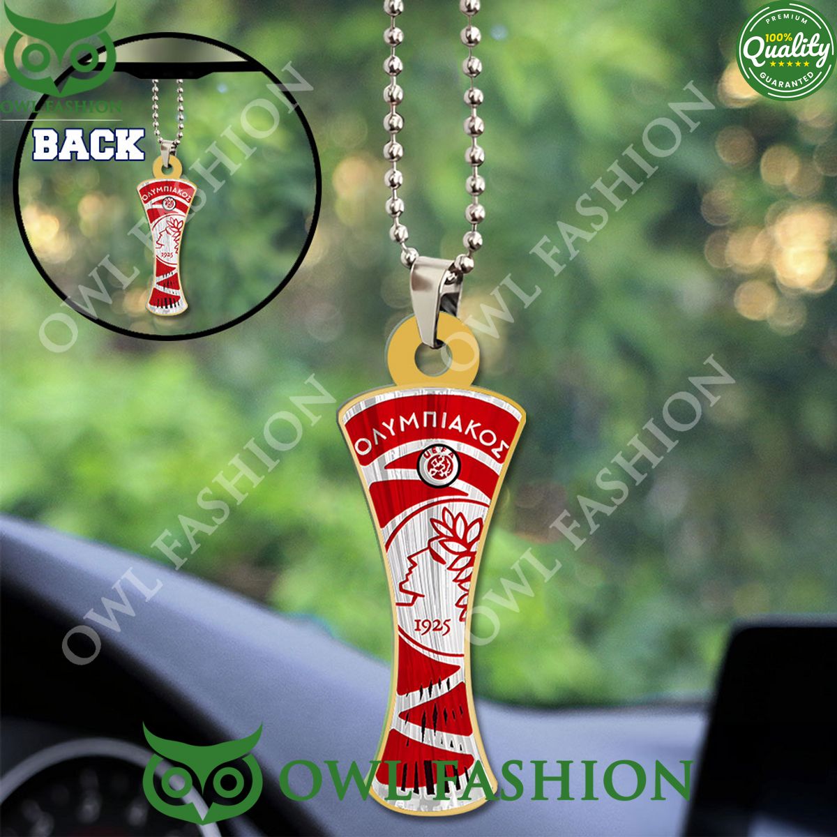 Olympiacos F.C. Custom Shape 2-sided Acrylic Car - Adult & Kids T-Shirts, Sweatshirts & Hoodies apparel design preview 1