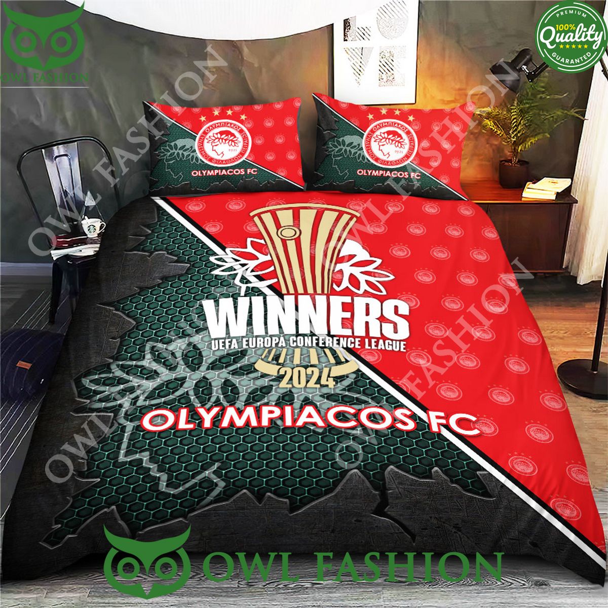 Olympiacos F.C. UEFA Europa Conference League Winners - Adult & Kids T-Shirts, Sweatshirts & Hoodies apparel design preview 1